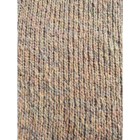 LOFT M Lightweight Heathered Neutral Beige Half Sleeve Mohair Blend Sweater - Picture 6 of 9